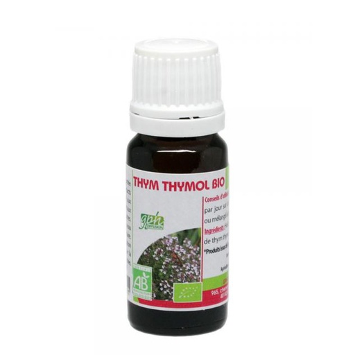 [GPH784.JIK010] GPH Diffusion Thym Thymol BIO - Huile essentielle chémotypée - 10ml