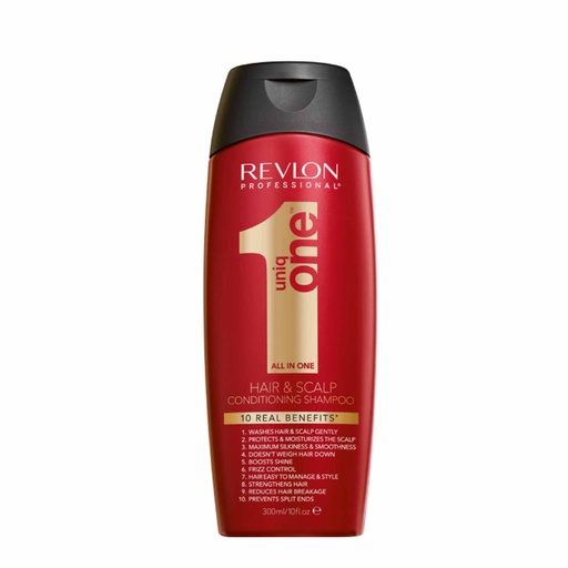 [REV90D.SHM300] REVLON UniqOne Hair Treatment - Shampooing conditionner pour cheveux et cuir chevelu - 300ml