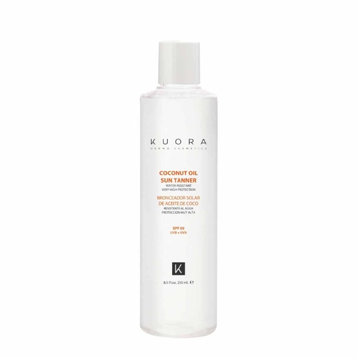 [KUO01K.AHC250] KUORA Sun Tanner - Autobronzant à l'huile de coco SPF50 - 250ml