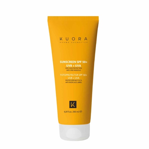 [KUO04K.CSU200] KUORA Sunscreen - Crème solaire haute protection SPF50+ UVA + UVB - 200ml