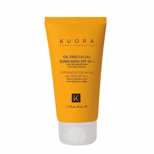 [KUO05K.CSP050] KUORA Oil Free Facial Sunscreen - Crème solaire visage SPF50+ pour peaux mixtes à grasses - 50ml