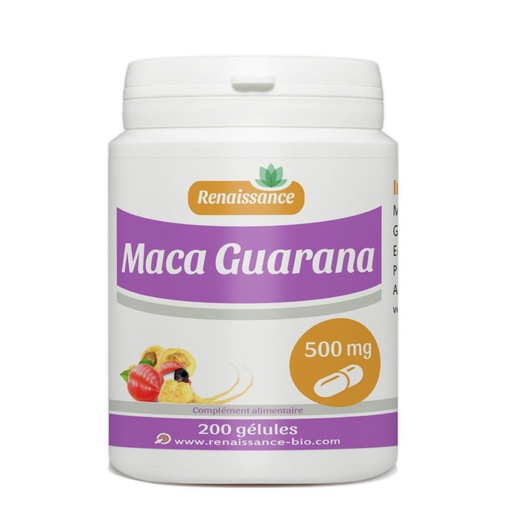 [GPH782.UUY200] GPH Diffusion Maca - Guarana - Complément alimentaire Forme et vitalité - 200 gélules