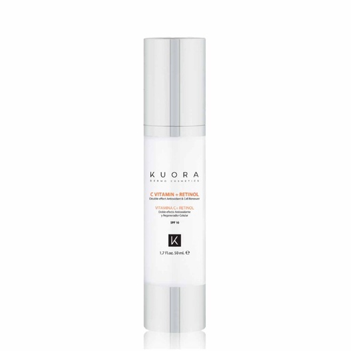 [KUO11K.SDE050] KUORA Vitamin C + Rétinol - Sérum concentré double effet anti-oxydant régénérateur cellulaire - 50ml