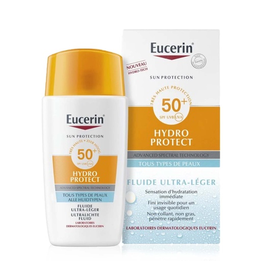 [EUCR62.FUL050] EUCERIN Sun Protection Hydro Protect - Fluide ultra-léger à très haute protection SPF 50+ pour tous types de peaux- 50 ml