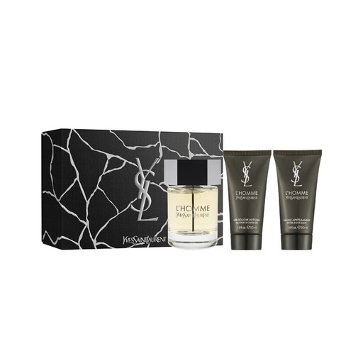[YSLH98.ETH100A] YVES SAINT LAURENT  L'Homme - Coffret pour homme eau de toilette 100ml + gel douche 50ml + baume après-rasage 50ml