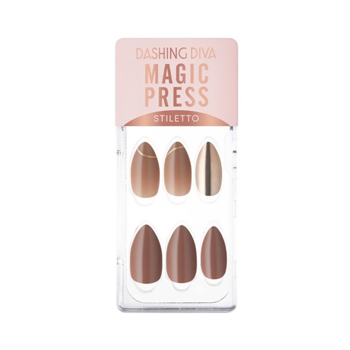 [DSD001.MPN010] DASHING DIVA Magic Press Nails Delicate Gold