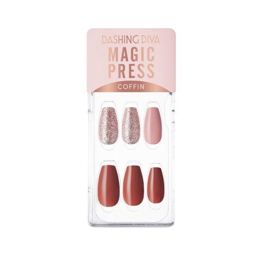 [DSD001.MPN011] DASHING DIVA Magic Press Nails Fresh Rose