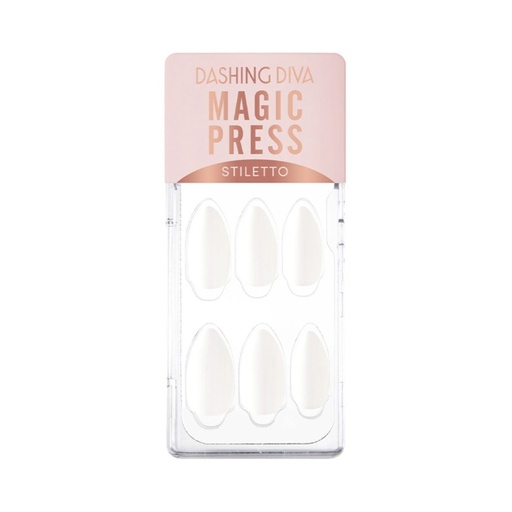 [DSD001.MPN021] DASHING DIVA Magic Press Nails Titanuim Edge White