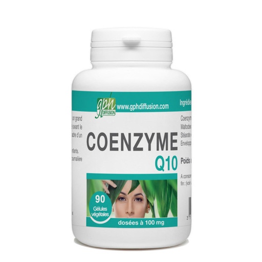 [GPH782.MPO090] GPH Diffusion Coenzyme Q10 - Complément alimentaire Forme et vitalité / Anti-oxydant / Anti-âge / cardio-vasculaire - 90 gélules