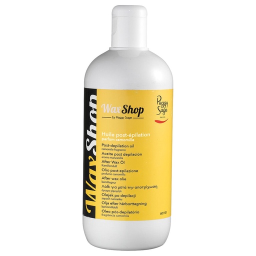 [S00005945] PEGGY SAGE Huile post-épilation nettoyante apaisante à la camomille - 500ml
