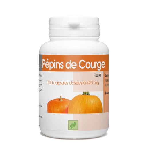 [GPH782.MKS100] GPH Diffusion Pépins de courge - Complément alimentaire Confort urinaire masculin - 100 capsules