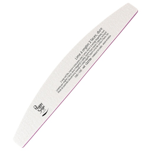 [S00006006] PEGGY SAGE Lime à ongles blanche 2 faces lavable demi-lune - 100/100
