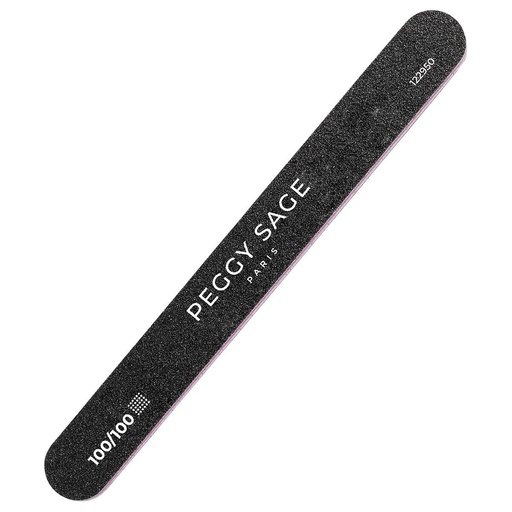 [S00006009] PEGGY SAGE Lime à ongles noire 2 faces - 100/100