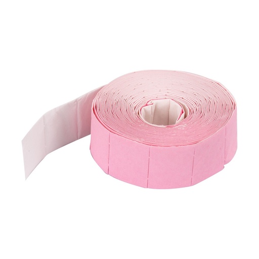 [S00006025] PEGGY SAGE Rouleau carrés cellulose bicolore rose/blanc - 250 unités