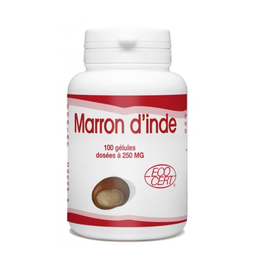 [GPH782.HRH100] GPH Diffusion Marron d'Inde BIO - Complément alimentaire Circulation sanguine / Jambes légères - 100 gélules