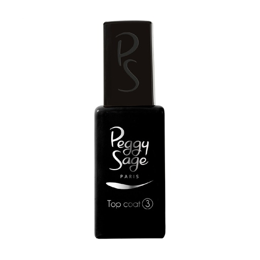[S00006045] PEGGY SAGE Top Coat - Vernis de finition transparent ultra-brillant protecteur