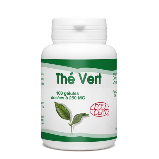 [GPH782.FCX100] GPH Diffusion Thé vert BIO - Complément alimentaire Minceur / Drainage / Détox - 100 gélules