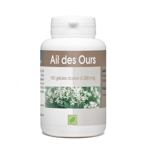 [GPH782.DVV180] GPH Diffusion Ail des Ours - Complément alimentaire Digestion / Transit / Circulation sanguine - 180 gélules