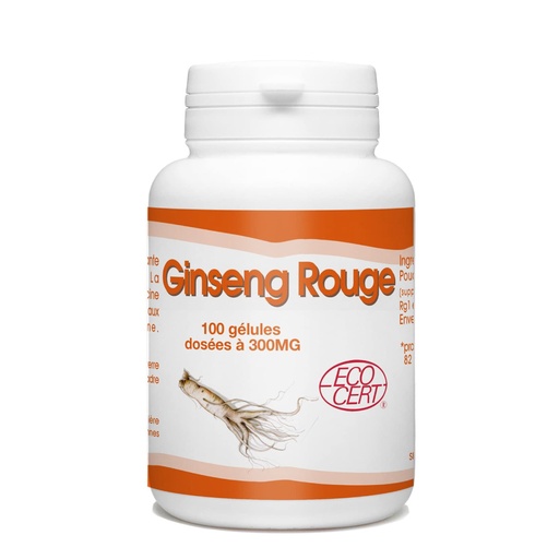 [GPH782.AZS100] GPH Diffusion Ginseng Rouge BIO - Complément alimentaire Anxiété / Stress / Forme et vitalité - 100 gélules