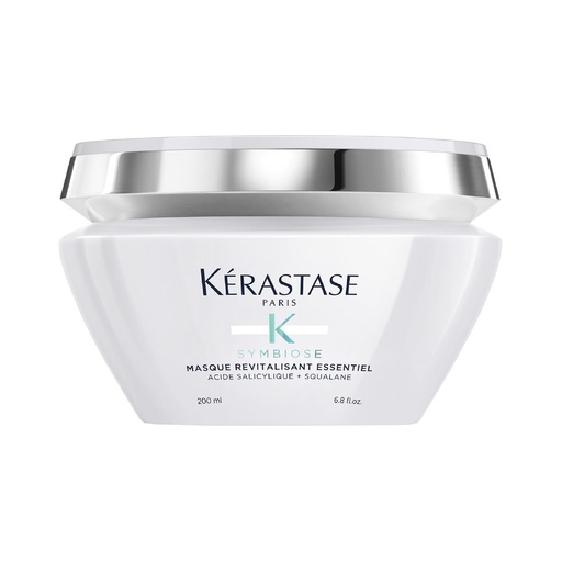 KERASTASE Symbiose Masque Revitalisant Essentiel - Masque anti-pelliculaire pour cheveux abîmés à tendance pelliculaire