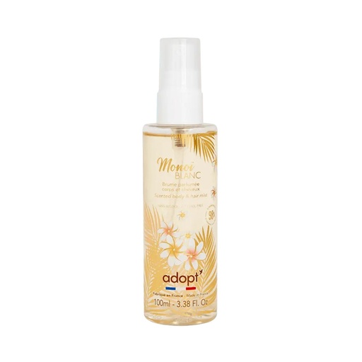 [S00002404] ADOPT Monoï Blanc Brume Parfumée Corps Cheveux - 100ml
