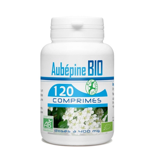 [BAT781.QQW120] Bio Atlantic Aubépine BIO - Complément alimentaire Anxiété / Stress / Sommeil - 120 comprimés