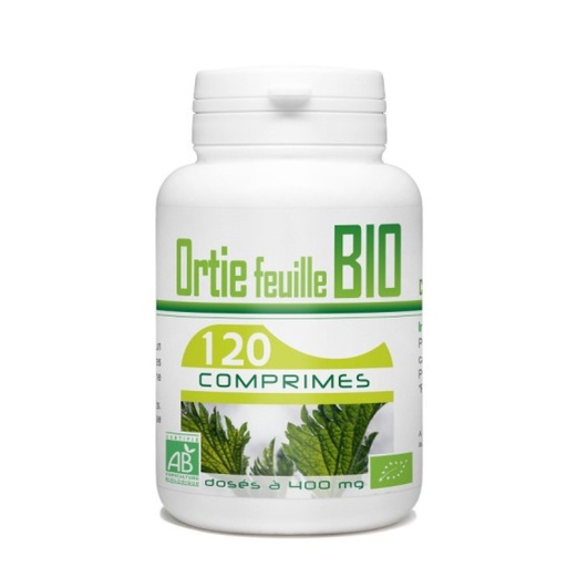 [BAT781.AED120] Bio Atlantic Ortie Feuille BIO - Complément alimentaire Drainage / Détox / Anti-séborrhéique / Articulations - 120 comprimés