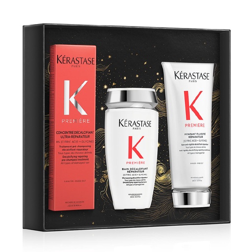 [S00029538] KERASTASE Coffret Première Édition Holidays 2024 - Coffret de soins réparation profonde pour cheveux abîmés fins à moyens