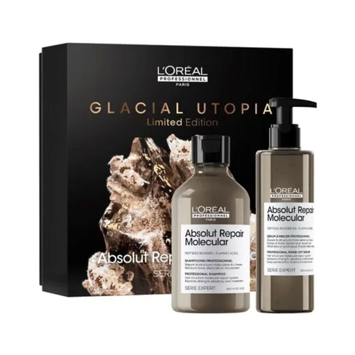 [S00029539] L'ORÉAL PROFESSIONNEL Absolut Repair Molecular Coffret Glacial Utopia pour cheveux abîmés