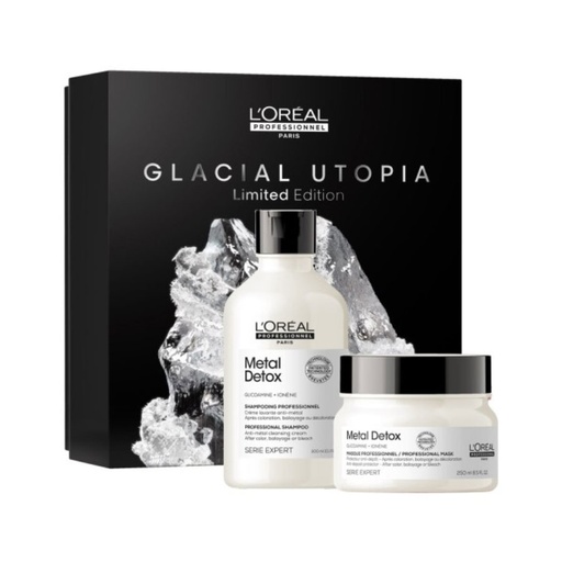 [S00029542] L'ORÉAL PROFESSIONNEL Metal Detox Coffret Glacial Utopia pour cheveux colorés et sensibilisés