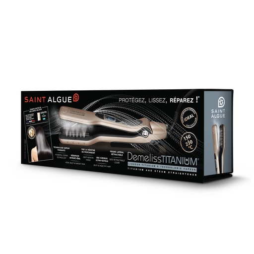 [SAL393.LTT] SAINT ALGUE Demeliss Titanium - Lisseur titanium à technologie vapeur