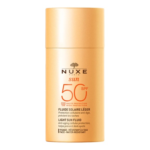[S00005758] NUXE Sun - Fluide solaire léger visage SPF50 haute protection résistant à l'eau - 50ml