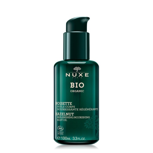 [S00005774] NUXE Bio Organic Noisette - Huile corps nourrissante régénérante peaux sèches - 100ml