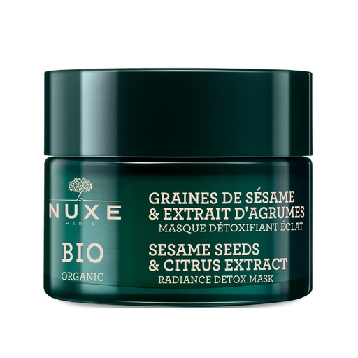 [S00005775] NUXE Bio Organic Graines De Sésame & Extrait D'agrumes - Masque détoxifiant éclat visage peaux normales à mixtes- 50ml