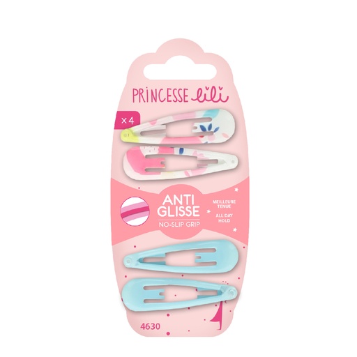 [PLI766.CCG] PRINCESSE LILI  Accessoires Cheveux - Clic-clacs anti-glisse