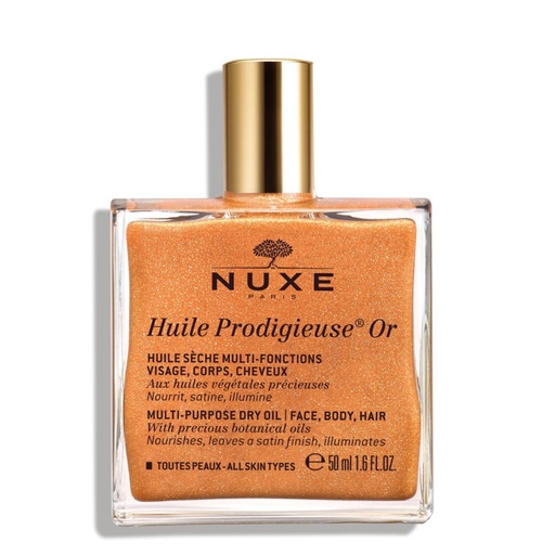 NUXE Huile Prodigieuse Or - Huile sèche multi-fonctions visage, cheveux, corps