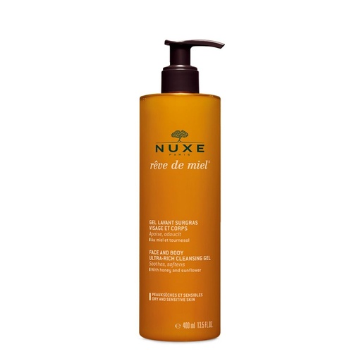 NUXE Rêve de Miel - Gel lavant surgras visage et corps pour peaux sèches et sensibles