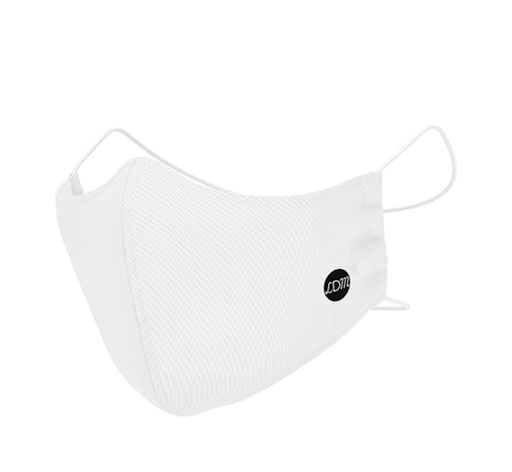 [LDM896.MNB] LDM Design Masque en tissu lavable - Intérieur 100% coton. Blanc