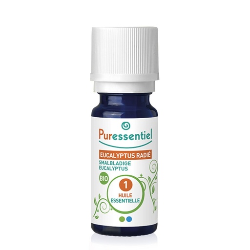 [S00006233] PURESSENTIEL Huille Essentielle Eucalyptus Radié BIO 100 % Pure et Naturelle - 10ml