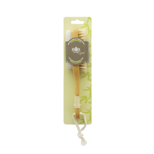 [ELI341.BAQ] ELITE Accessoires Spa  - Brosse pieds et pierre ponce 2 en 1