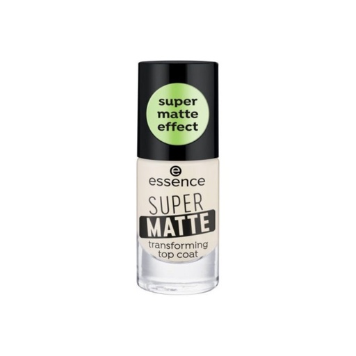 [S00010287] ESSENCE Super Matte transforming top coat - Vernis de finition ultra-matifiant