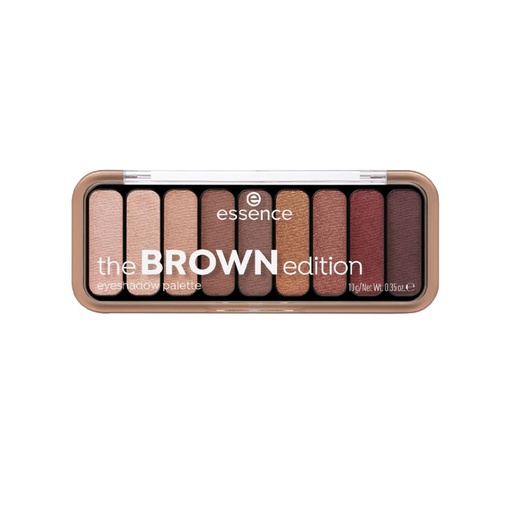 [S00010293] ESSENCE The Brown Edition Eyeshadow Palette - Palette fards à paupières marron 9 nuances