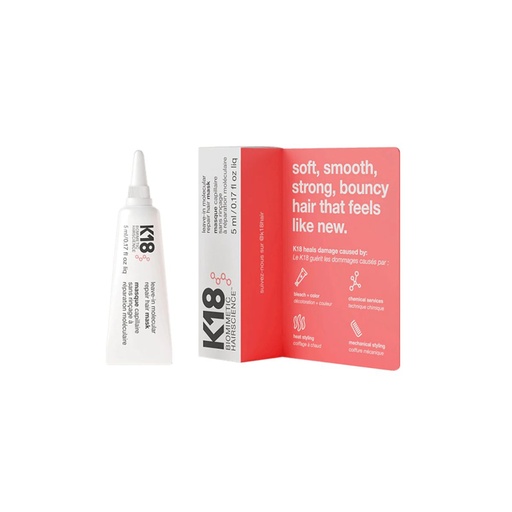 K18 Leave-in Molecular Repair Hair Mask - Masque capillaire sans rinçage à réparation moléculaire pour tous types de cheveux