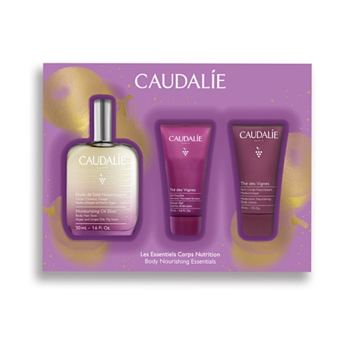 [S00028577] CAUDALIE Le Coffret Noël Les Essentiels Corps Nutrition 2024