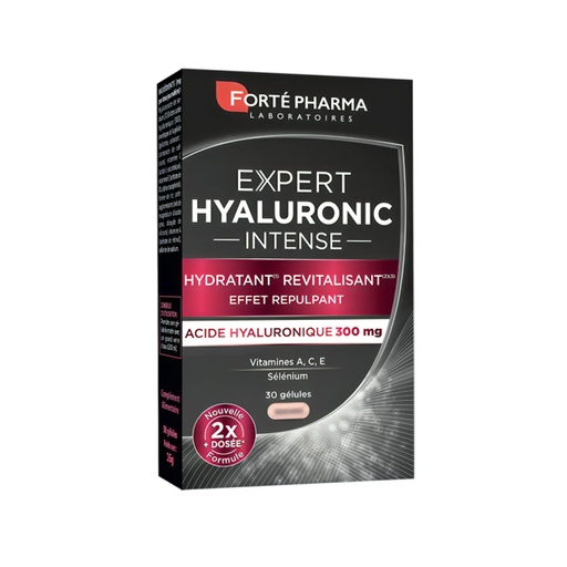 [S00010470] FORTE PHARMA Expert Hyaluronique Intense - Complément alimentaire à base d'acide hyaluronique hydratant revitalisant - 30 gélules