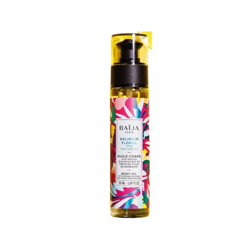 [S00007928] BAIJA Delirium Floral - Huile corps iris patchouli pour tous types de peaux - 50ml