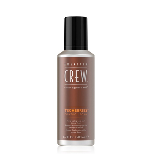 [ACRA82.MFL200] AMERICAN CREW Techseries Control Foam - Mousse fixation et maîtrise longue durée - 200ml