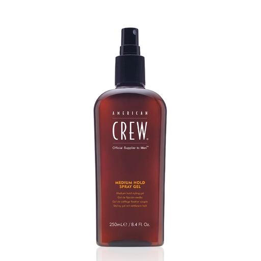 [ACRA82.GCS250] AMERICAN CREW Medium Hold Spray Gel - Gel de coiffage fixation souple - 250ml