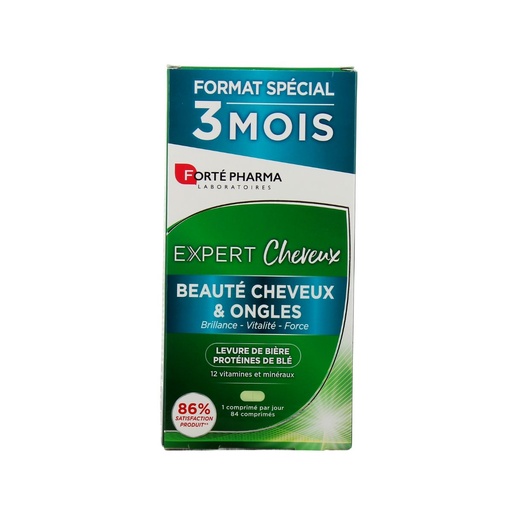 [S00003804] FORTE PHARMA Expert cheveux - Complément alimentaire sublimateur cheveux et ongles - 84 comprimés