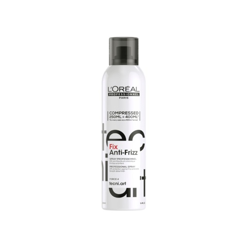 [S00005254] L'ORÉAL PROFESSIONNEL Tecni Art Fix Anti-Frizz - Spray anti-frizz fixation forte - 400ML